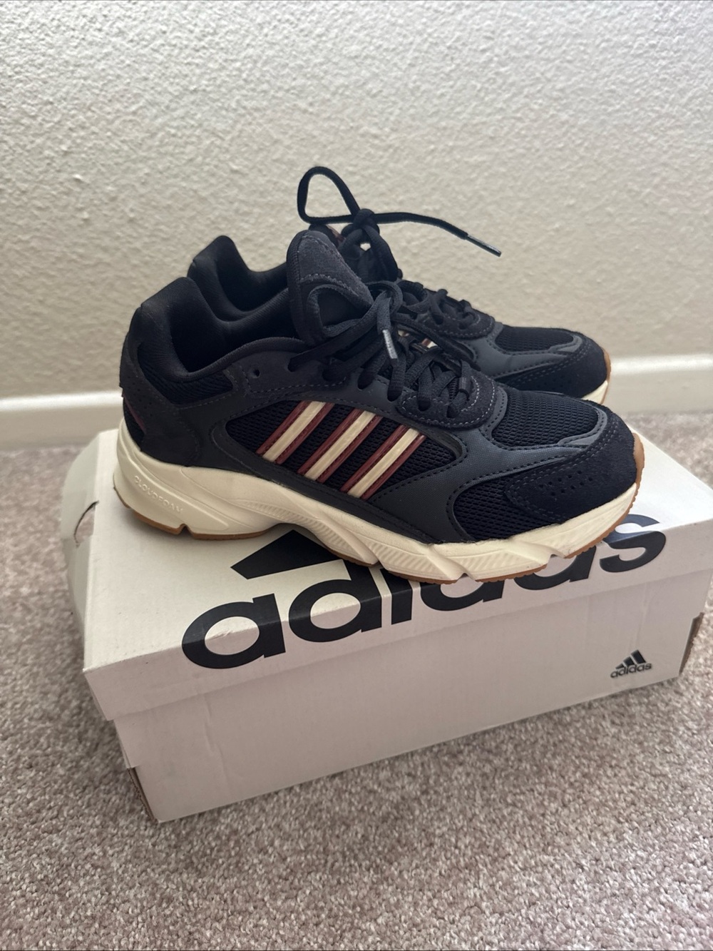 adidas Crazychaos 2000 Black Red Running Shoes Size 6